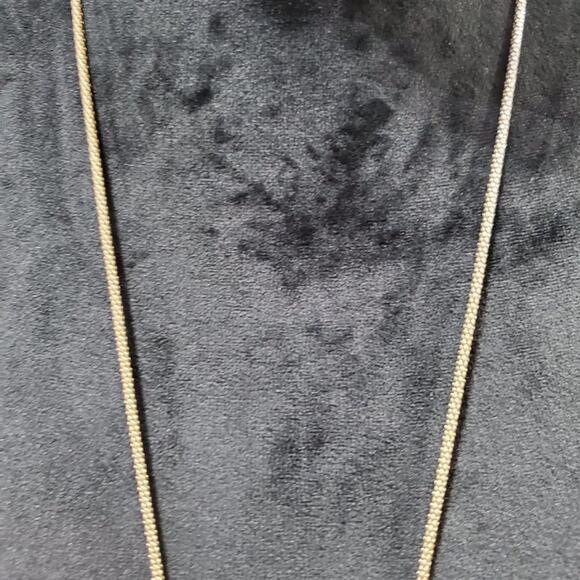 Womens Vintage Gold Tone Faux Pearl Cabochon Rhinestones Necklace - Picture 3 of 7